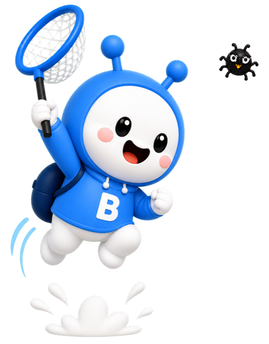 버글 캐릭터 · 점프!
