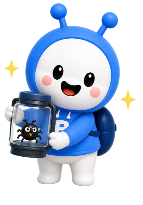 버글 캐릭터 · 흡입 성공!