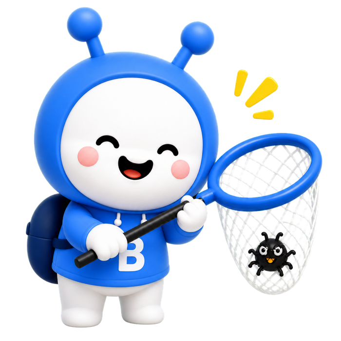 버글 캐릭터 · 잡았다!